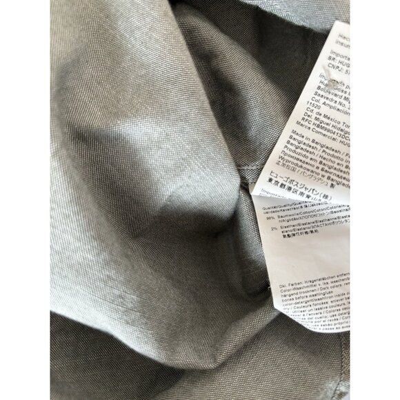 Hugo Boss Men's Shirt Size Large LARGE REGULAR  FIT Gray Stretch Preppy Business - Picture 3 of 13